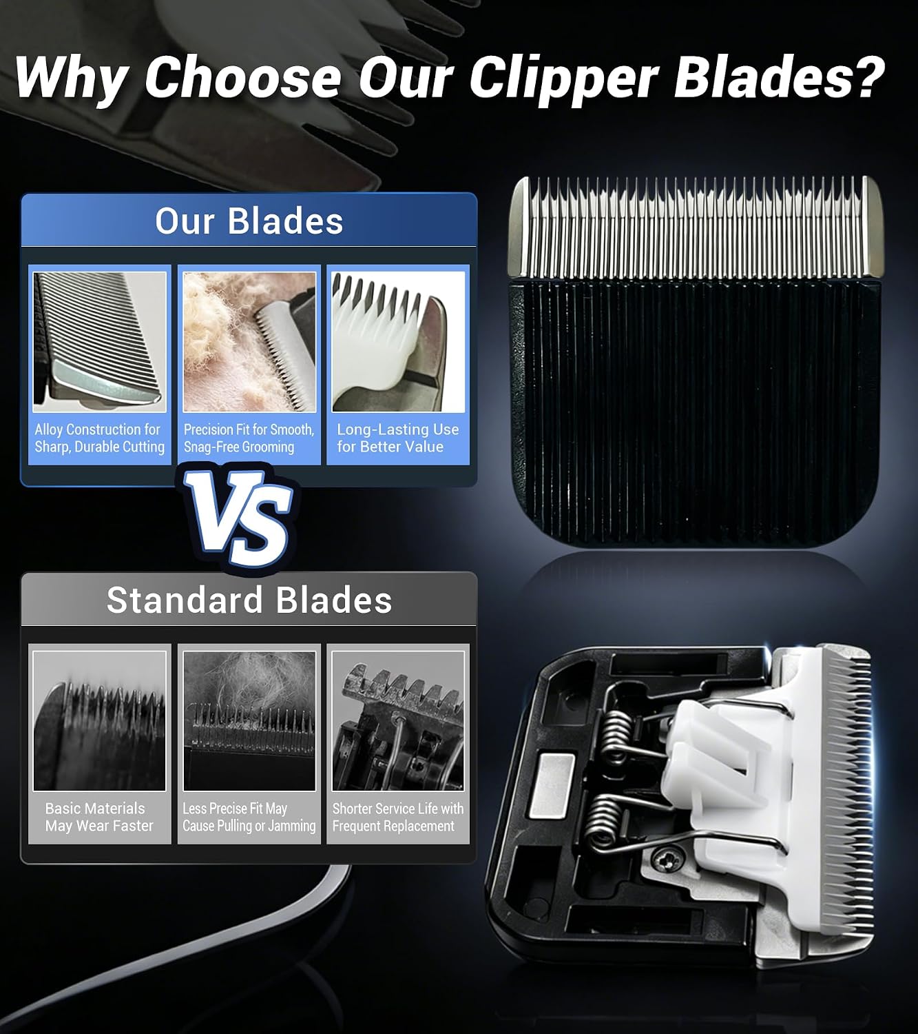 2 Pcs Tufting Trimmer Blades, Replacement Clipper Blades for Rug and Carpet Tufting Clippers, Tufting Accessories