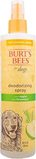 Burt's Bees for Pets Deodorizing Spray for Dogs with Apple and Rosemary, 99.7% Natural Origin Formulas, Waterless Dog Shampoo - Gentle Dry Shampoo for Dogs, Best Dog Shampoo, 10 oz