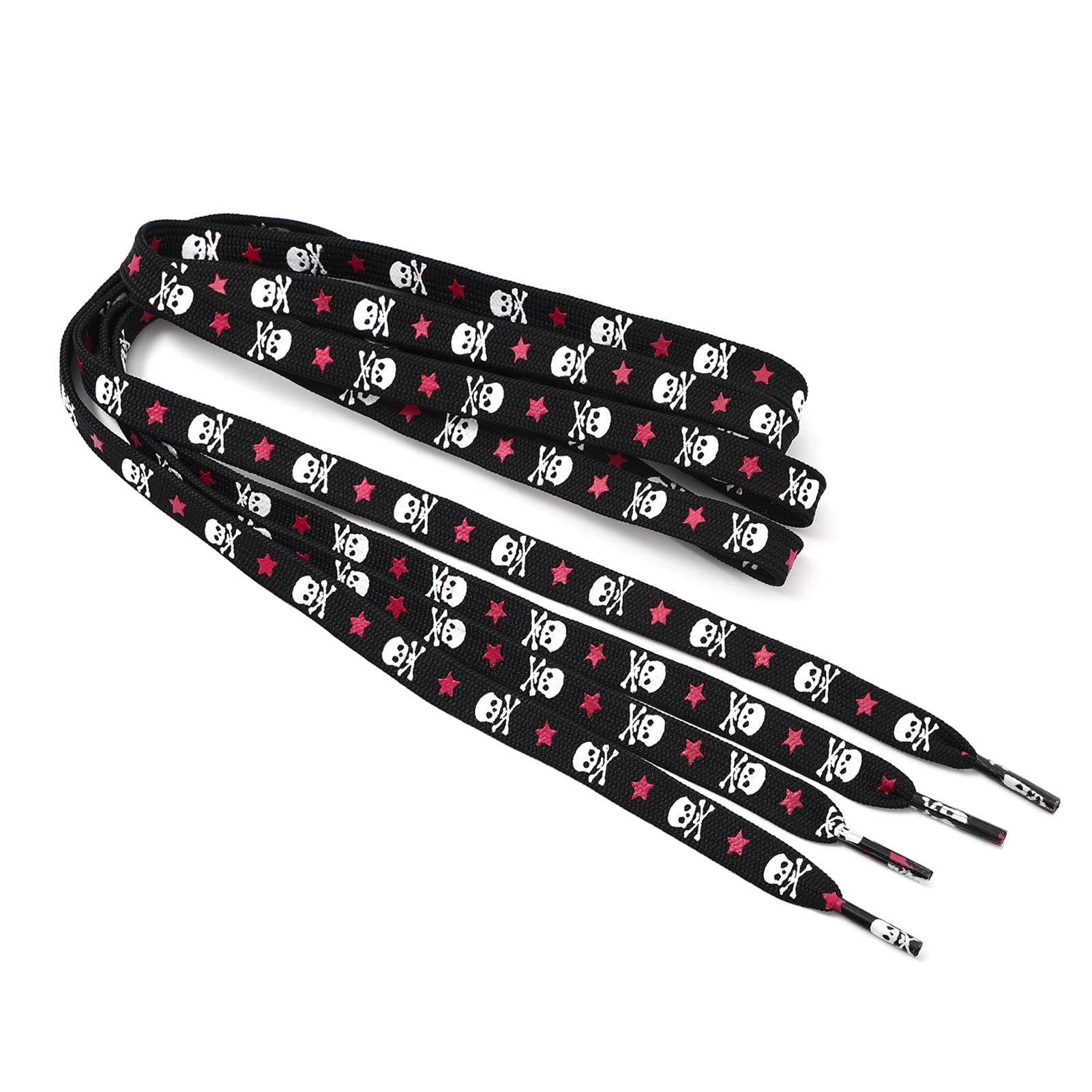 Xiazw 47" Cool Flat Women Men Shoelace Shoe Laces String,2 Pair Pack