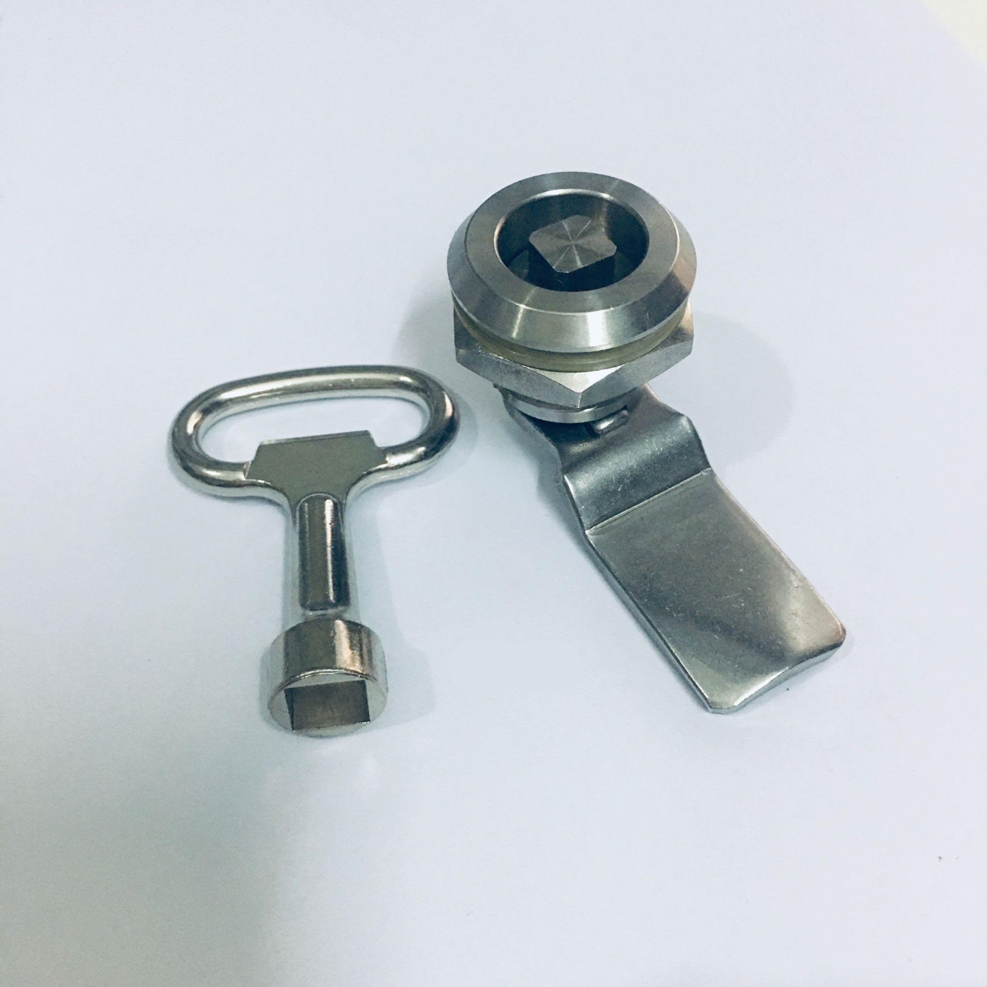 WPOIYHGBY Stainless Steel Triangle Cam Lock MS705 Cinet Locks Power Distribution Box Switch Equipment Control 1Pcs(With key-H 23-02)