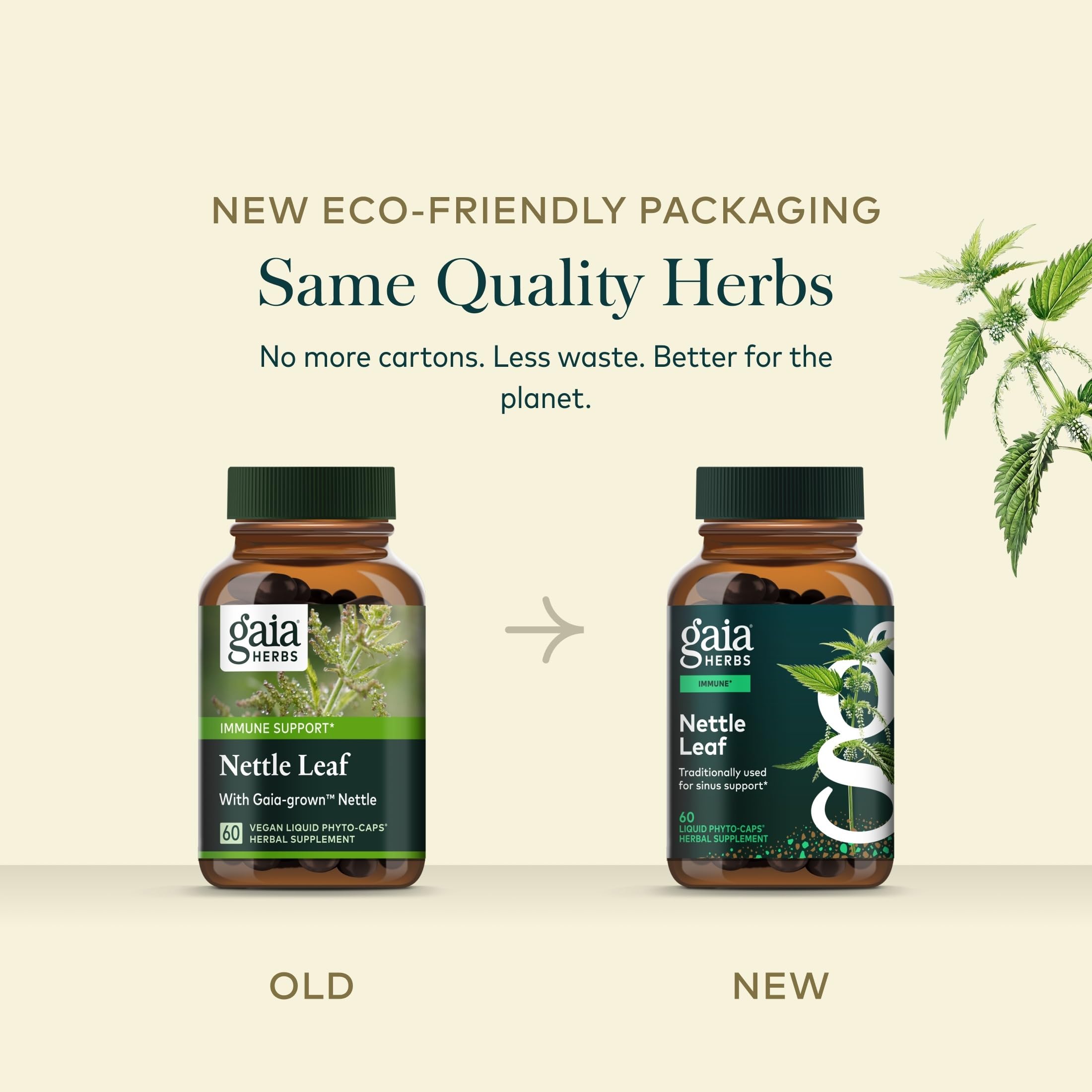 Gaia Herbs Nettle Leaf, 60 Vegan Capsules, 30 Servings — Amazon image 7