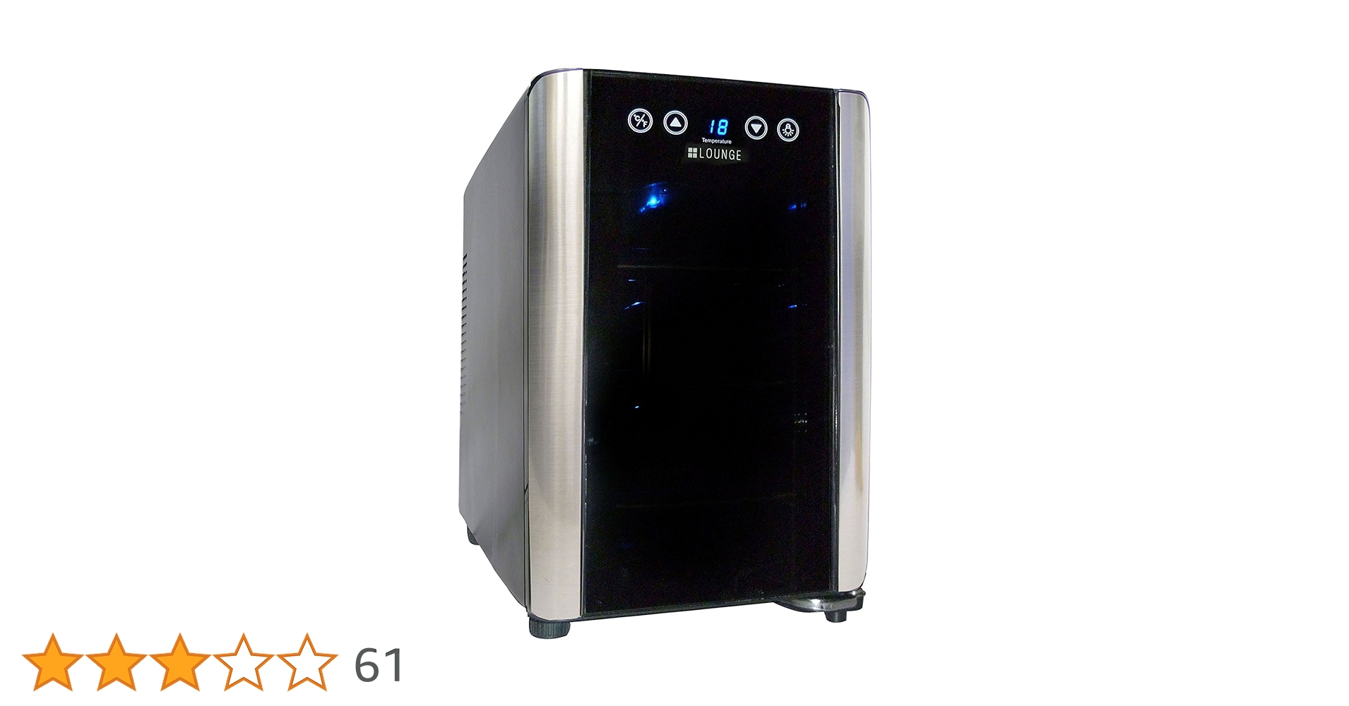 Amazon.co.jp: +LOUNGE 6本収納ワインセラー LNE-W306B[ペルチェ