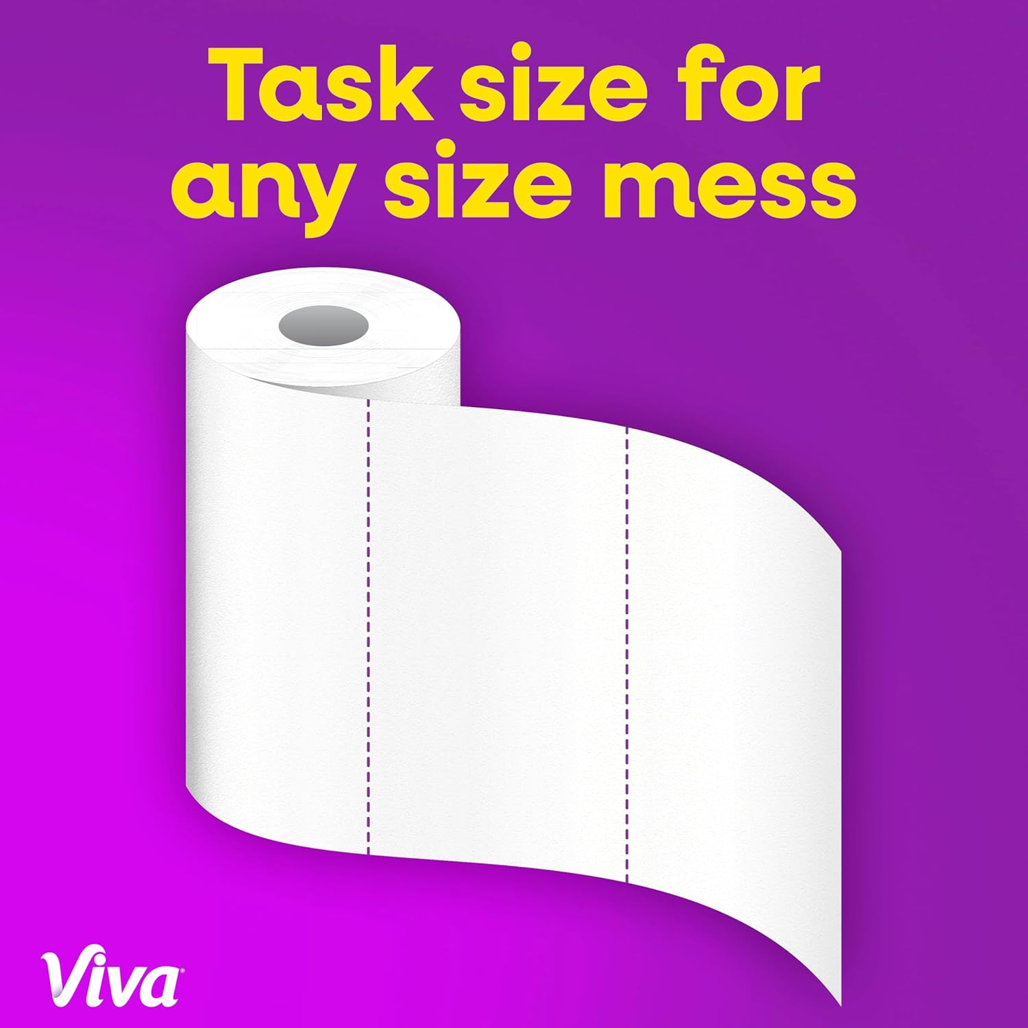 Viva Signature Cloth Paper Towels, Task Size, 12 Family Triple Rolls, 141 Sheets per Roll (Packaging May Vary)
