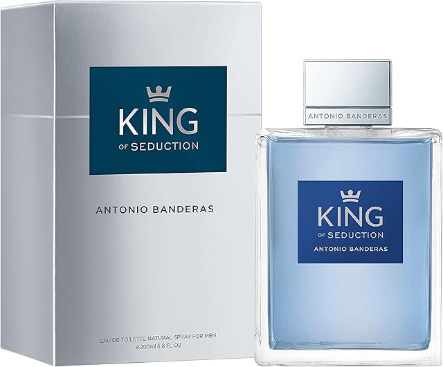 Antonio Banderas Perfumes - King of Seduction - Eau de Toilette Spray for Men, Masculine, Intense and Energetic Fragrance with Bergamot and Apple - 200 ml