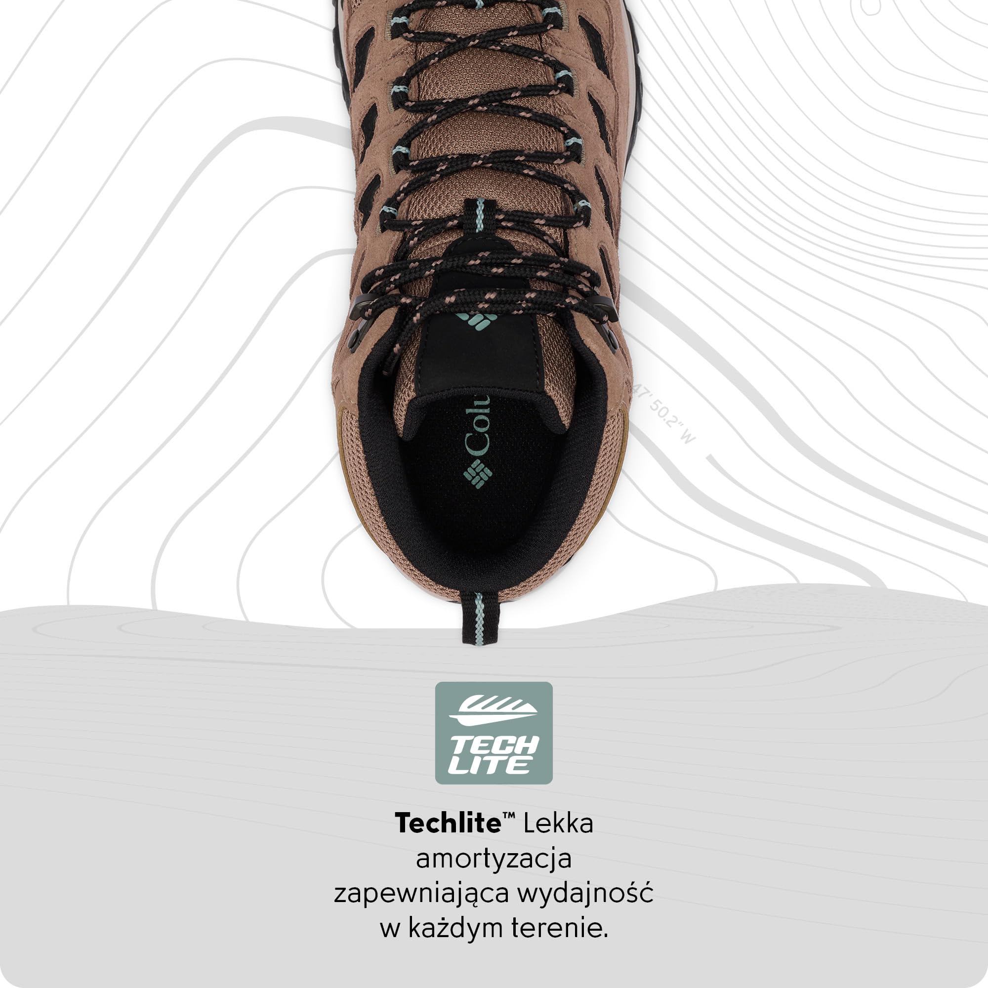 Columbia Męskie wodoodporne buty trekkingowe Crestwood Mid, Ziele angielskie kruszony niebieski, 42.5 EU