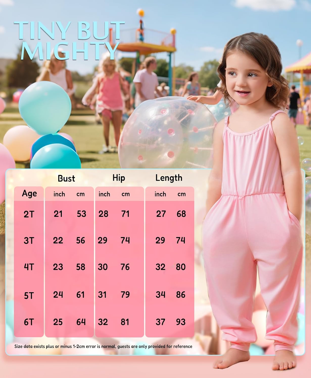 Ridge's Puddle Toddler Girls Romper - Cute Baby Summer Clothes Outfits Spaghetti Strap Sleeveless Jumpsuits with Pockets - Image 5