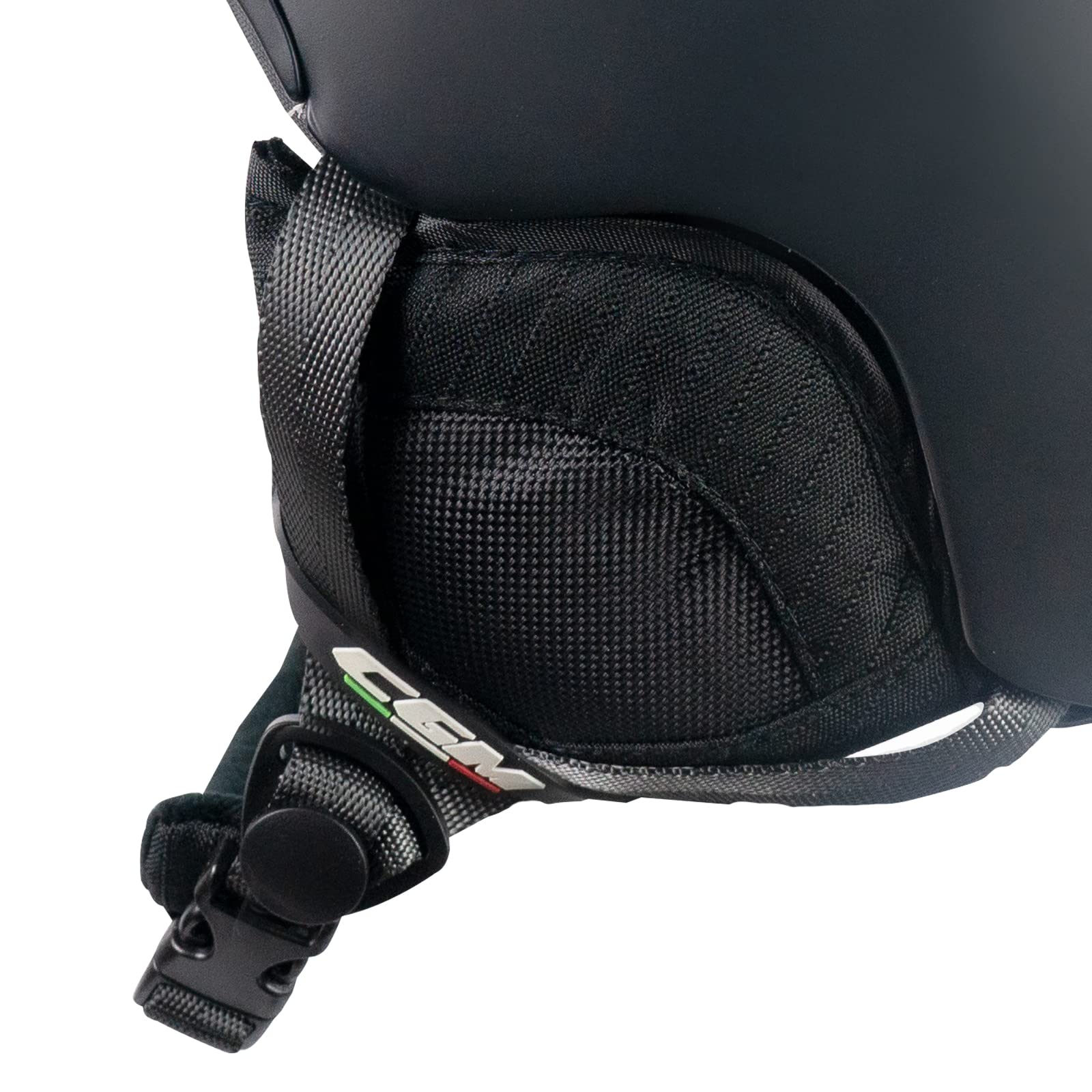 CGM Primo, Casque de Ski Mixte Adulte, Noir Mat, M (54-58cm)