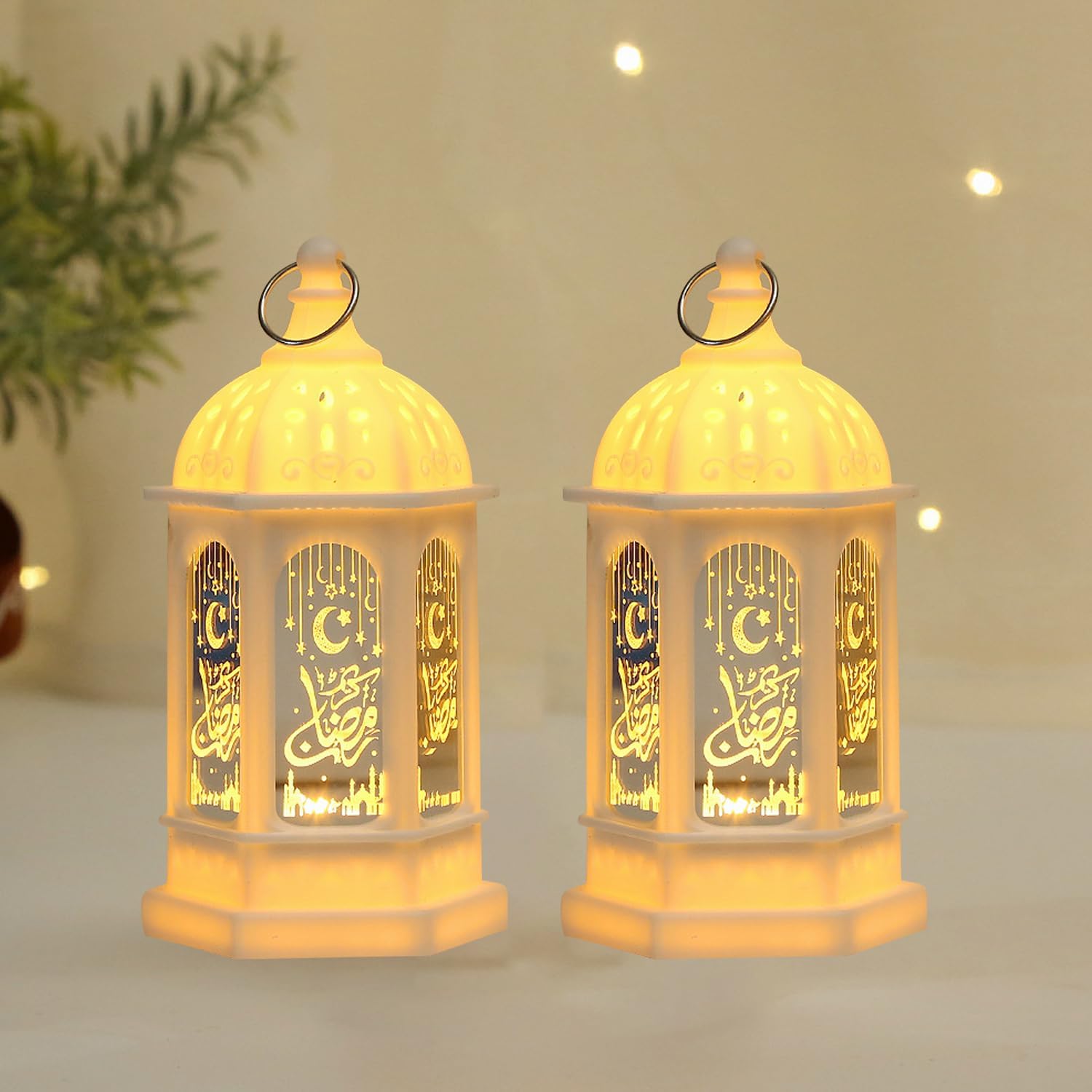 Brass lantern christmas lights