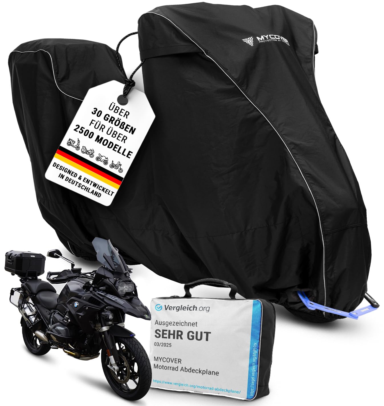 Wasserdichte Motorrad Abdeckung, Leichte Motorrad-Halbabdeckung Für