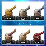 Kredioo Cat Eye Gel Nail Polish Set, 6 Colors Gold Red Blue Green Magic 9D Magnetic Gel Polish Kit for Nail Art, Soak Off LED UV 18 Effects Gel Salon Home DIY Manicure with Magnet Stick