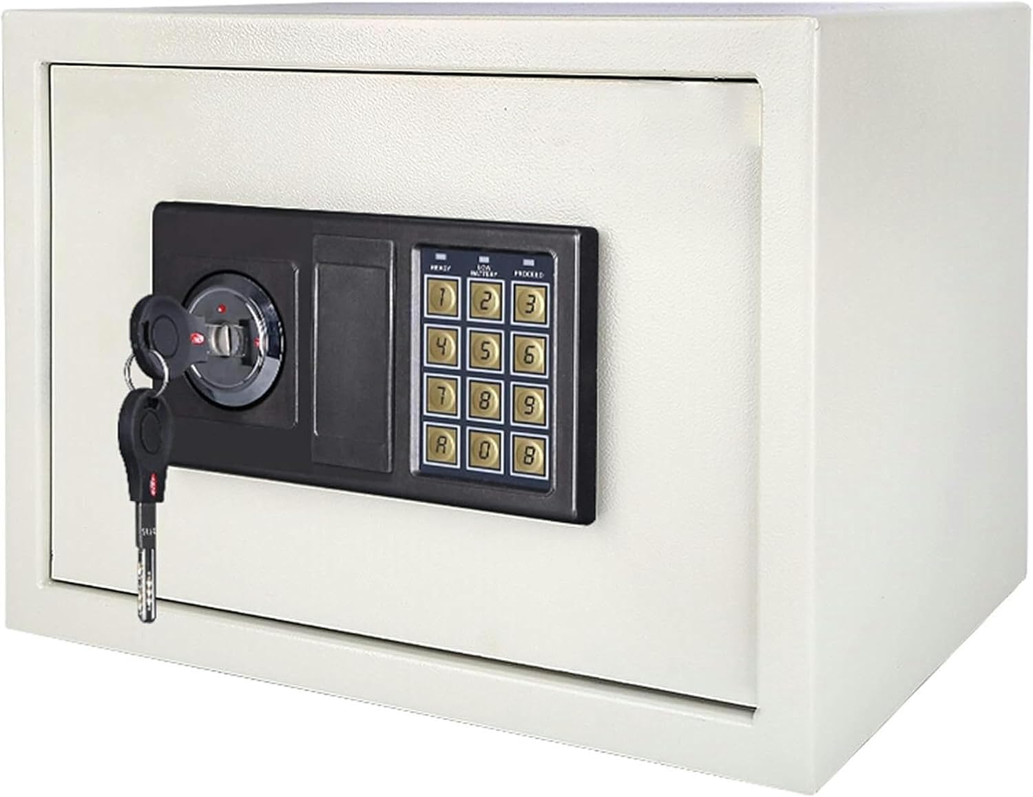 Box with Induction Light, Electronic Digital Security Safe Steel Construction Safes Suitable for Homes Hotels Dormitories and Offices (Color : Black)