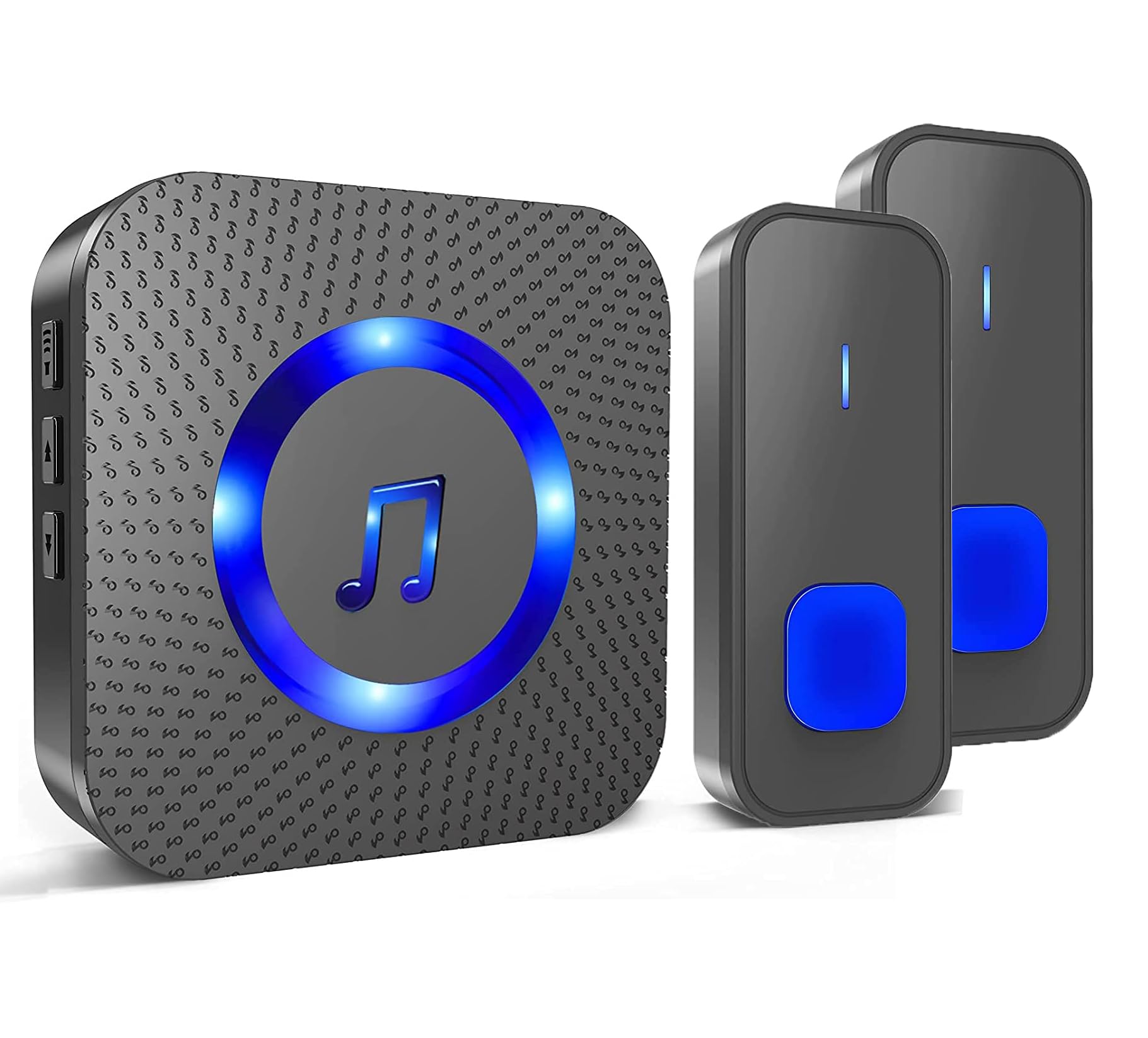 SYGA Black Wireless Home Doorbell Dingdong Door Bell Pager Smart Waterproof Touch Button Chime Kit with LED Light for Offices,Hospital,Operating at 500-feet (2 Transmitter & 1 Receiver) (B0CBRKJWYH) Amazon Price History, Amazon Price Tracker