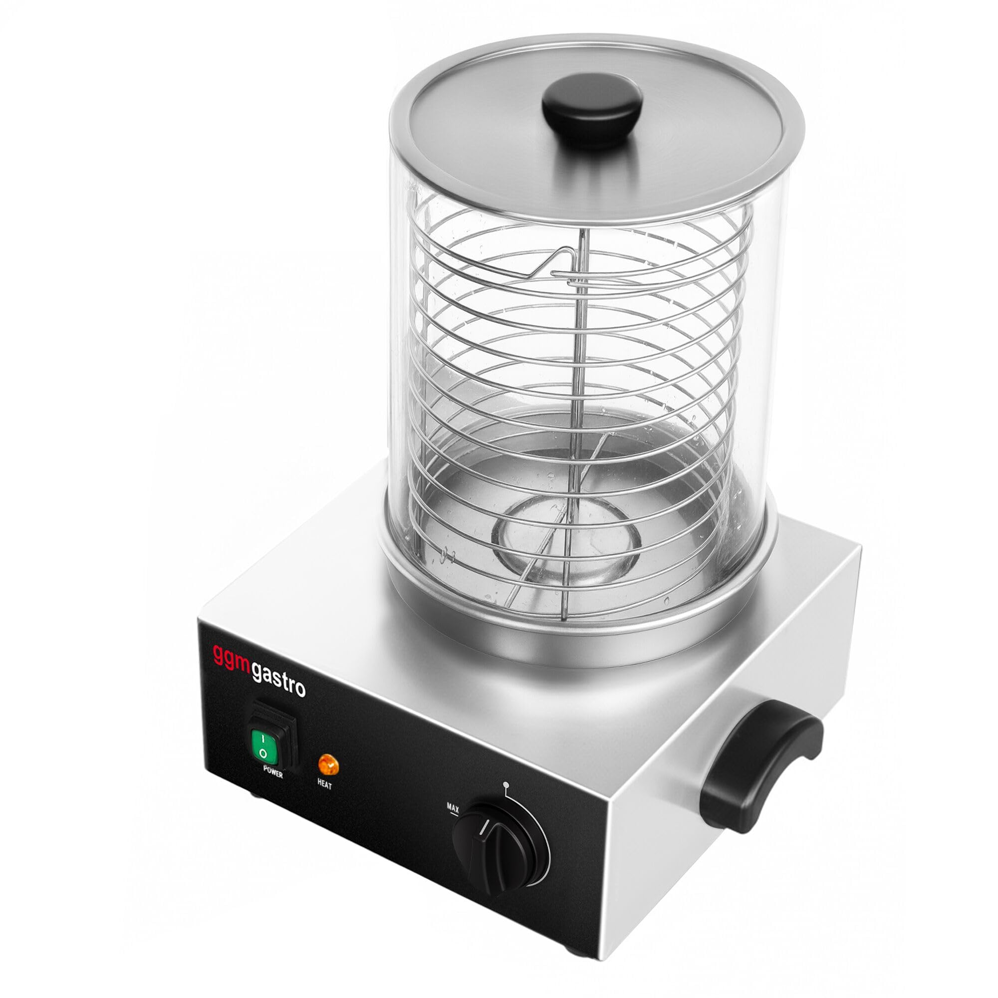 GGM Gastro | HDMHN | Hot Dog Steamer/Würstchenwärmer - 800 Watt