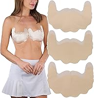 Vista 1 de ToBeInStyle 3 pares de brasier push-up invisible autoadhesivo para mujer