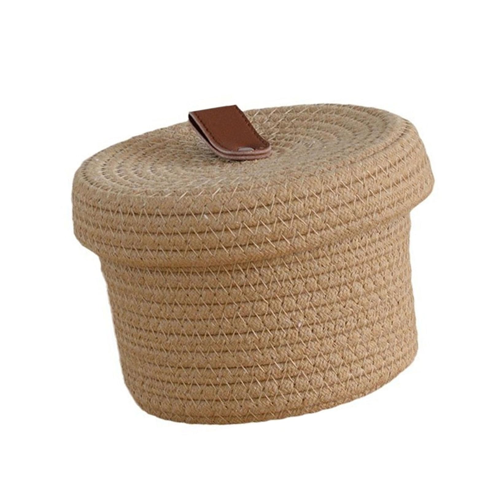 Jazuaiao Practical Cosmetic Storage Box Spacious Cosmetic Storage Solution Woven Container for Home or Professional Use Box