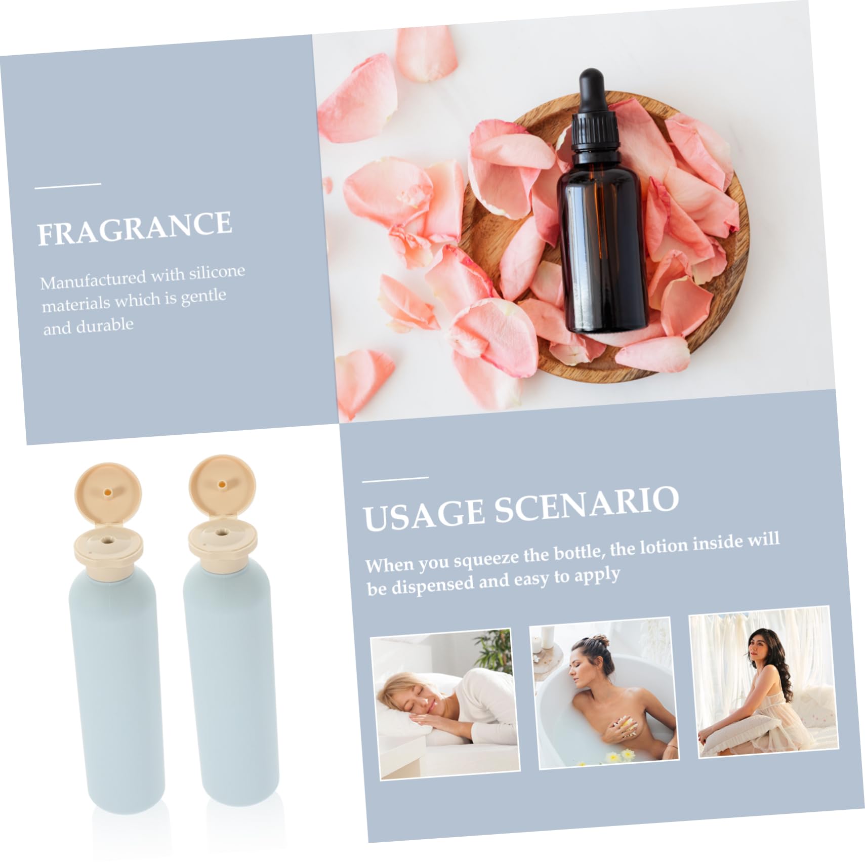 CALLARON 5 Set Bottiglie Ricaricabili Per Shampoo E Lozioni Contenitori Leggeri Per Viaggio 4 Pezzi*5