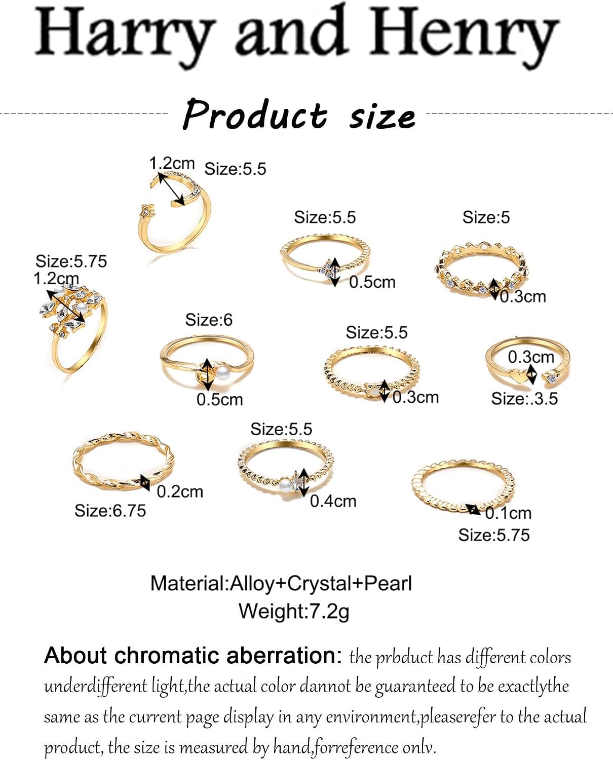 Gold Stackable Rings for Women Teen Girls Gifts Cute Knuckle Midi Ring Set image 5
