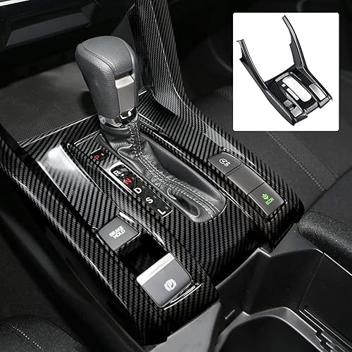 BRMYL CalcomanĂas para panel de cambio de marcha de automĂłvil para Honda Civic 2016 2017 2018 2019 2020 2021 10 generaciĂłn Accesorios ABS fibra de BRMYL CalcomanĂas para panel de cambio de marcha de automĂłvil para Honda Civic 2016 2017 2018 2019 2020 2021 10 generaciĂłn Accesorios ABS fibra de