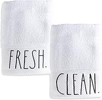 Vista 7 de Rae Dunn Toallas de mano, toalla de mano decorativa bordada para cocina y baño, 100% algodón, salvia, lavar/secar, 16 x 26 pulgadas