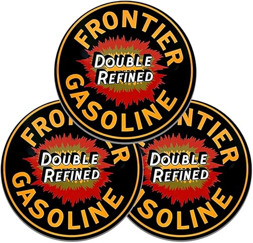 Miniatura 367 de Brotherhood Letrero de gas vintage de reproducción de letreros de metal vintage, letrero redondo de metal para garaje y hogar, 8 pulgadas de Nourse