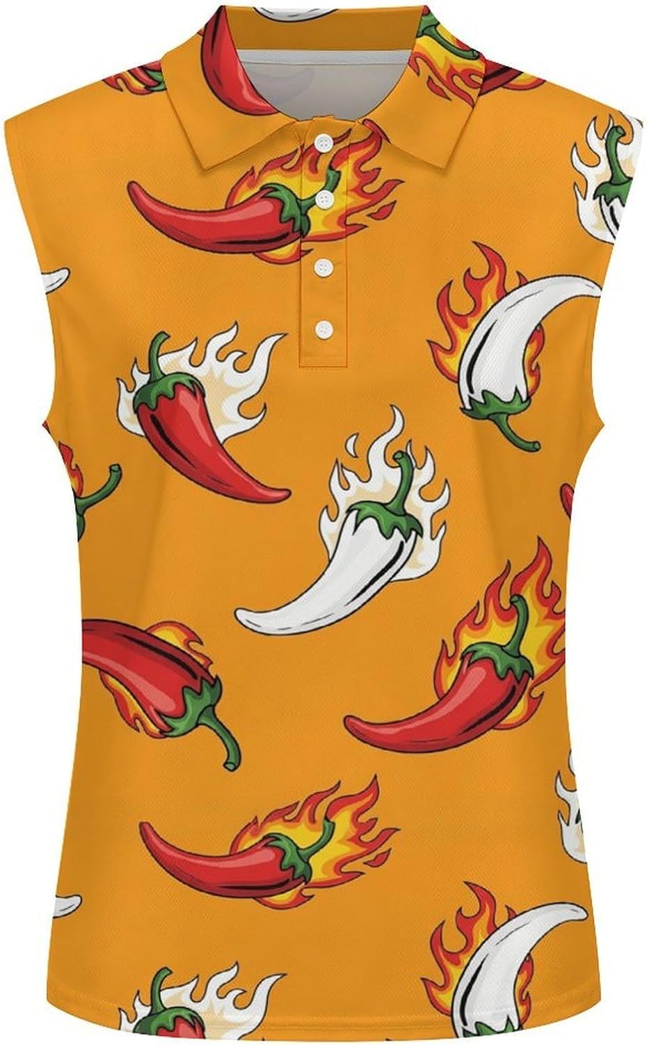 Women's Sleeveless Polo Shirt Quick Dry Athletic Tank Top for Golf Tennis Gym