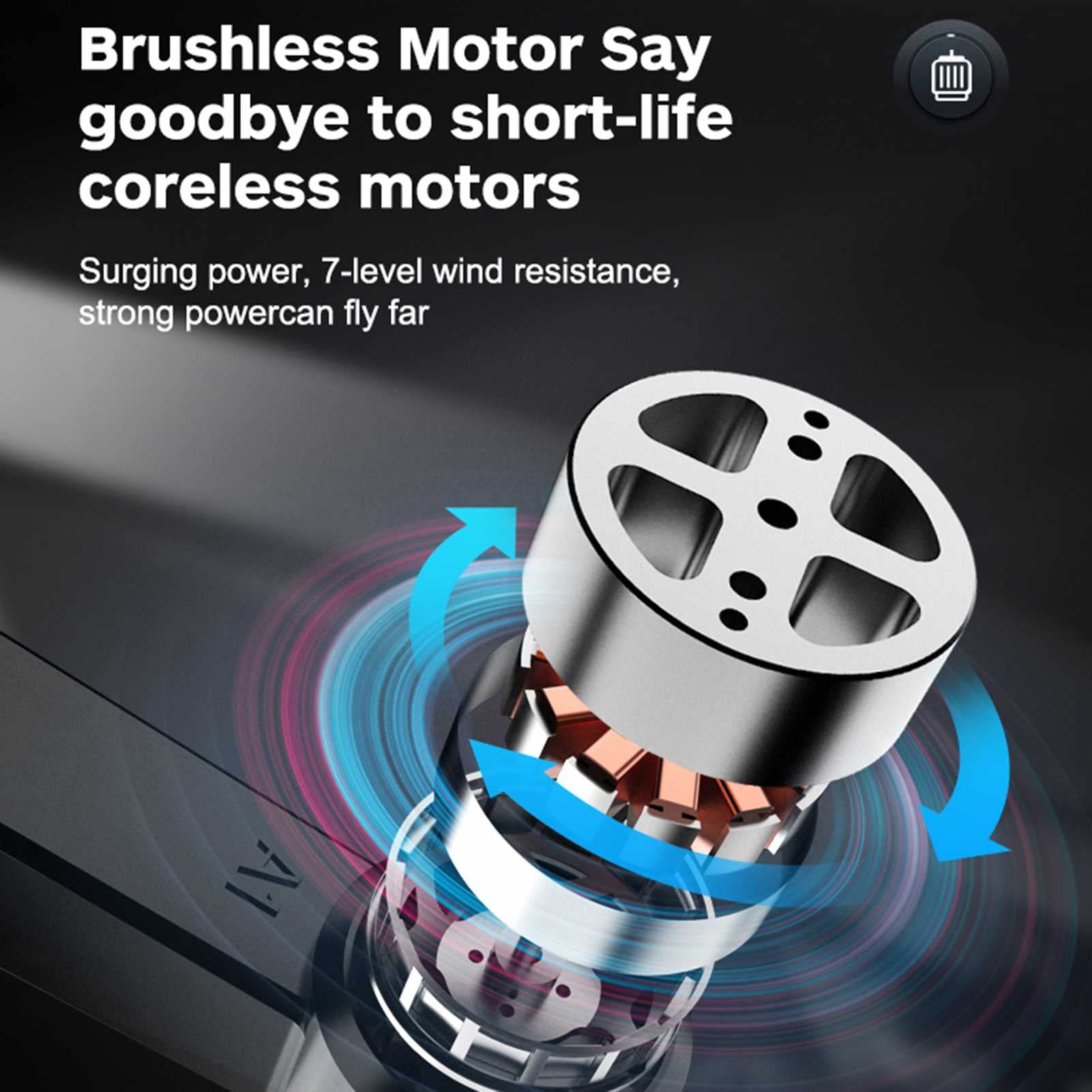 Bezszczotkowy dron z kamerą dla dorosłych 4K Gestures Selfie Fixed-Point Surround Auto Follow GPS Positioning Optical Flow Positioning Dual Camera Switch (Black 1 BATTERY)