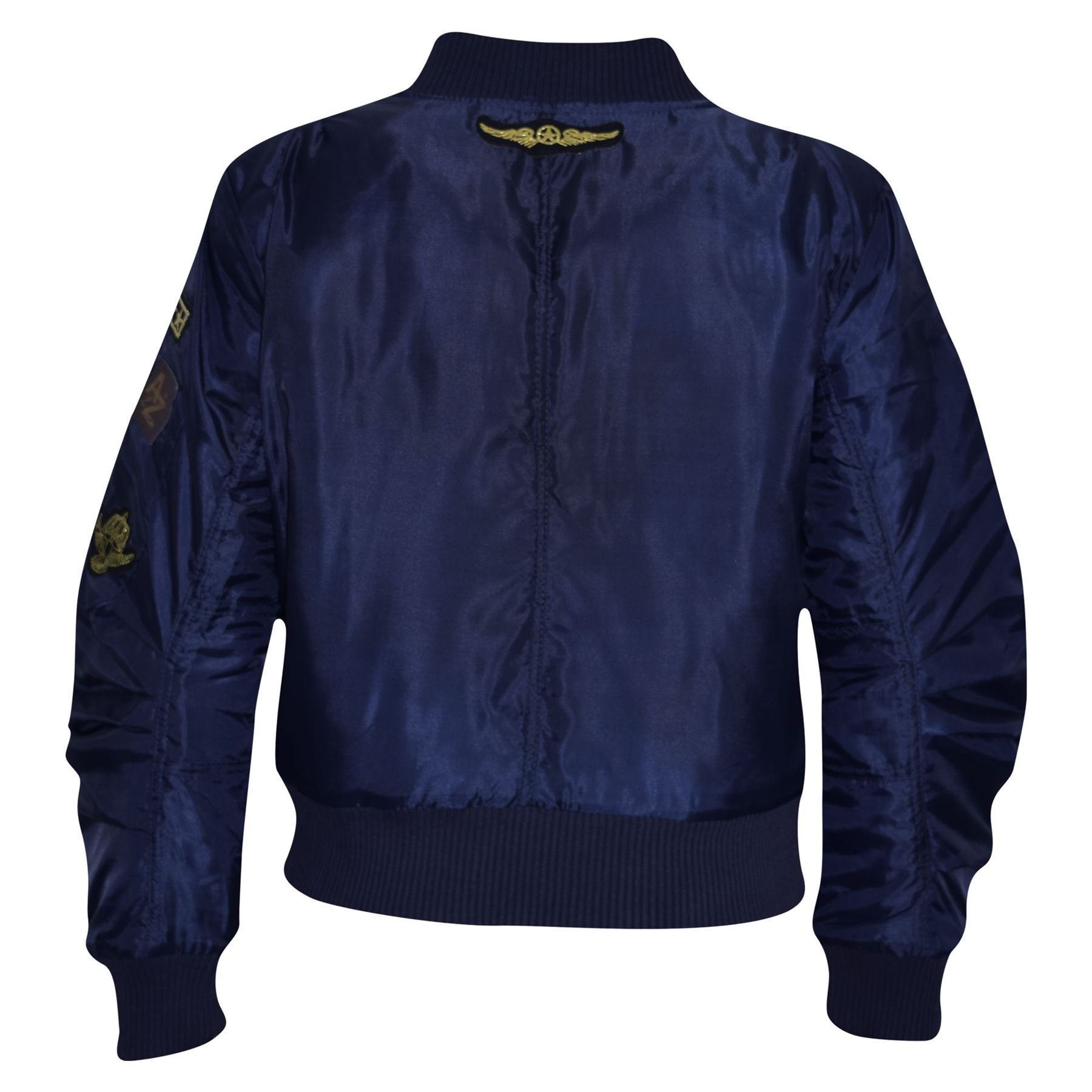 A2Z 4 Kids Dzieci Kurtka Unisex Odznaki Bombowiec Watowany Świśnięcie W Górę Biker Kurtki MA1 Kurtki Nowy Wiek 2 3 4 5 6 7 8 9 10 11 12 13 Lat
