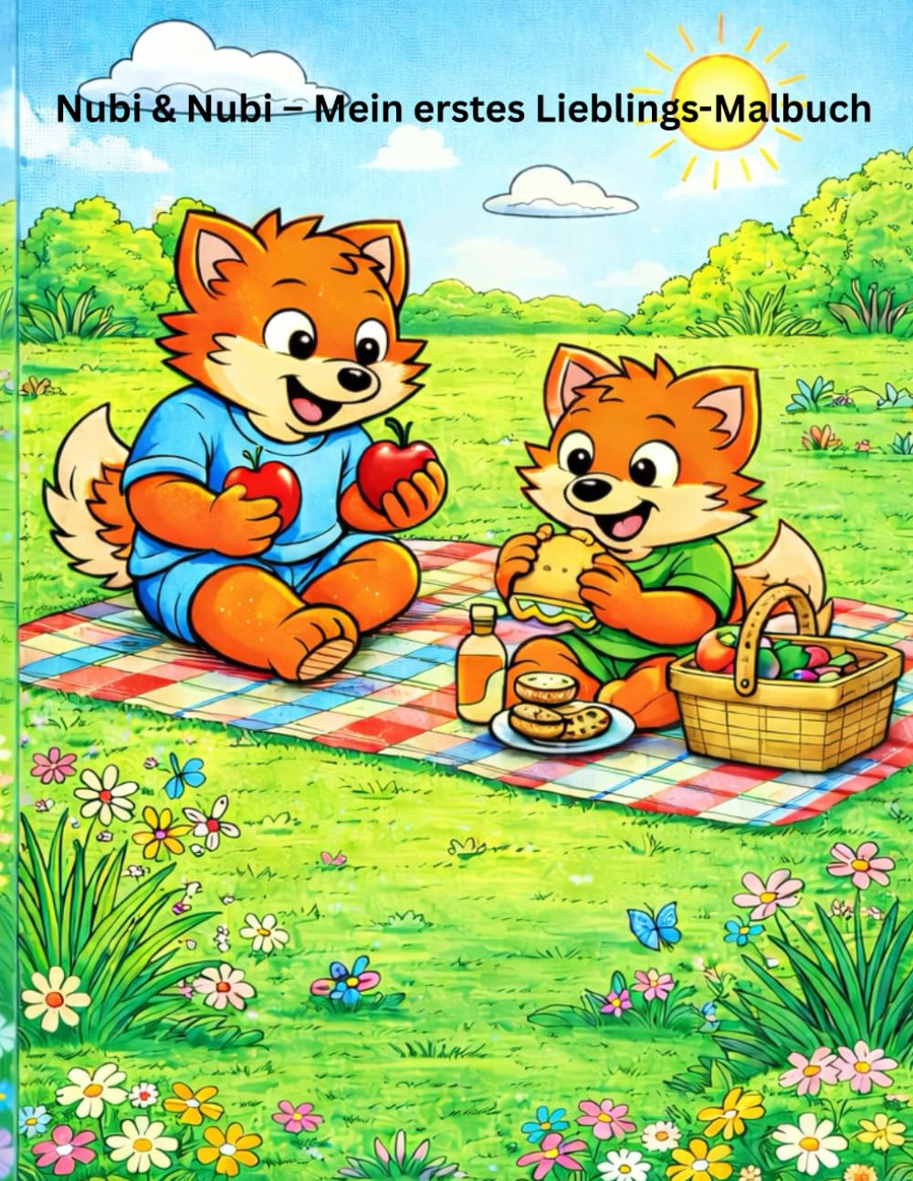 Nubi & Nubi – Mein erstes Lieblings-Malbuch: Ein fröhliches Malbuch voller Spaß, Alltag und Abenteuer