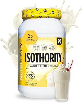 Nutrithority - Isothority Vanilla Milkshake 25 Servings