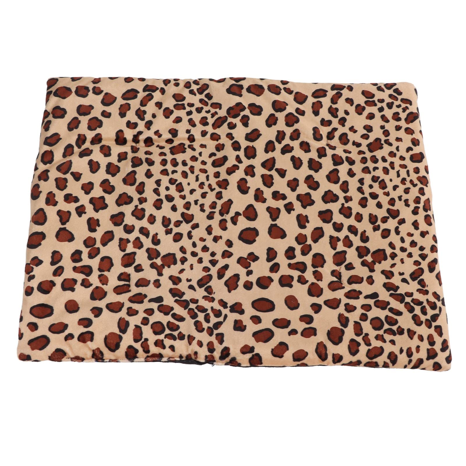 Heating Pad, Cloth Long Life Span Foldable Washable USB Charging 9W 5V 2A Dog Heating Pad 3 Temperature Adjustable for Furry Friends (Leopard Print)