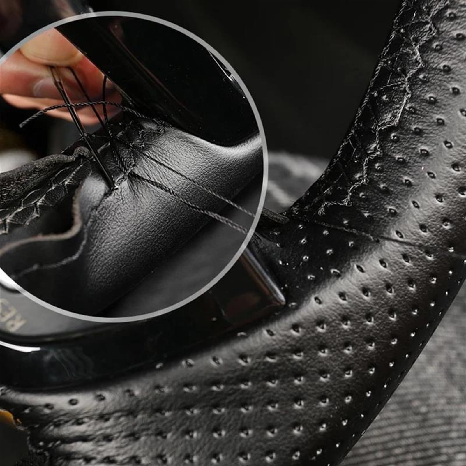 Lenkradhülle Aus Geflochtenem Kunstleder Für Ford Für Focus 3 2012 C-MAX 2011 Für KUGA Für Escape 2013-2016 Zubehör Teile(Yellow Thread)