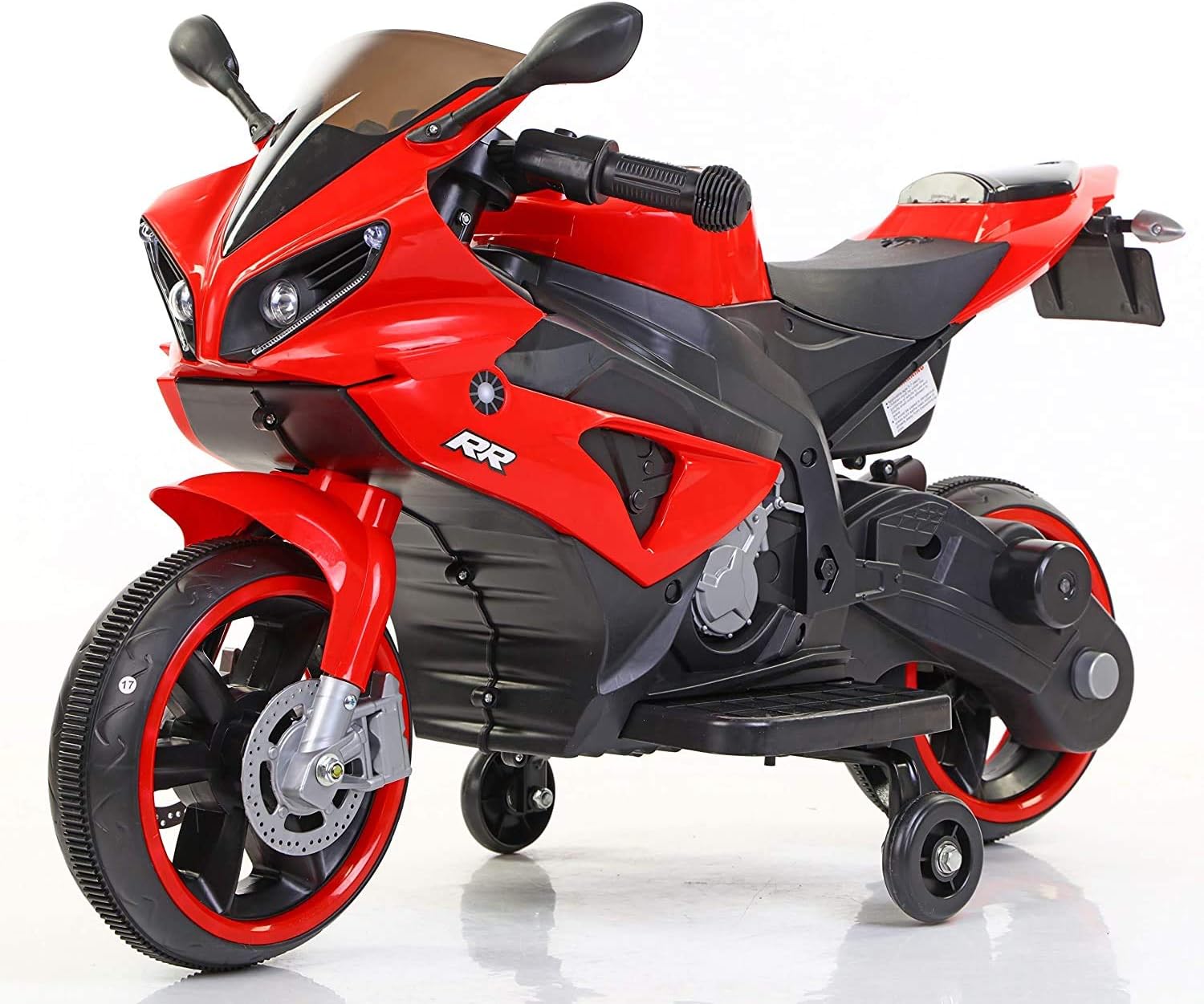 MunMun Toys Kids Electric Ride-On Motorcycle Bike with Hand Accelerator, Lights, Horn, USB Music, Dual Battery and Motor, Perfect for Children Ages 2-5