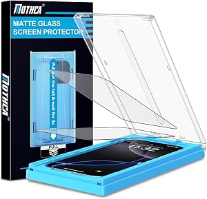 Mothca 2 Pack Matte Glass Screen Protector for iPhone 16 Plus/iPhone 15 Plus, Anti-Glare & Anti-Fingerprint Tempered Glass Film, Case Friendly, Bubble Free -Smooth as Silk, 6.7 inch