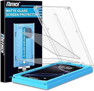 Mothca 2 Pack Matte Glass Screen Protector for iPhone 17 Pro/iPhone 16 Pro/iPhone 17 6.3-inch [Auto Fit Box Dust-Free] Full Coverage Anti-Glare & Anti-Fingerprint Tempered Glass, Smooth as Silk