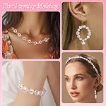 Zefy 2000+ Pcs Crystal Glass Beads for Jewelry Making 24 Styles | 3-15mm Assorted Faceted Craft Bead Kit for DIY Bracelet Necklace Earring Suncatcher (Clear AB Color)