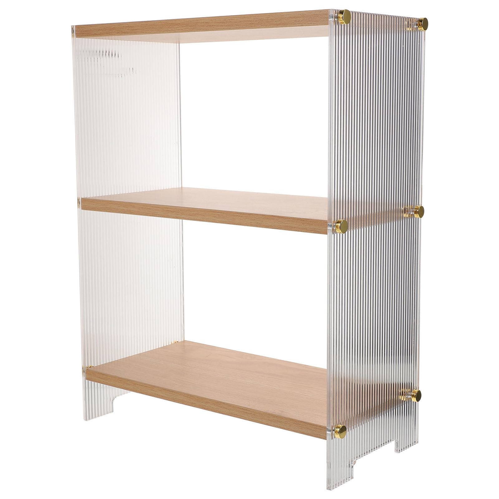Étagère de comptoir gain de place avec rangements acrylique amovibles