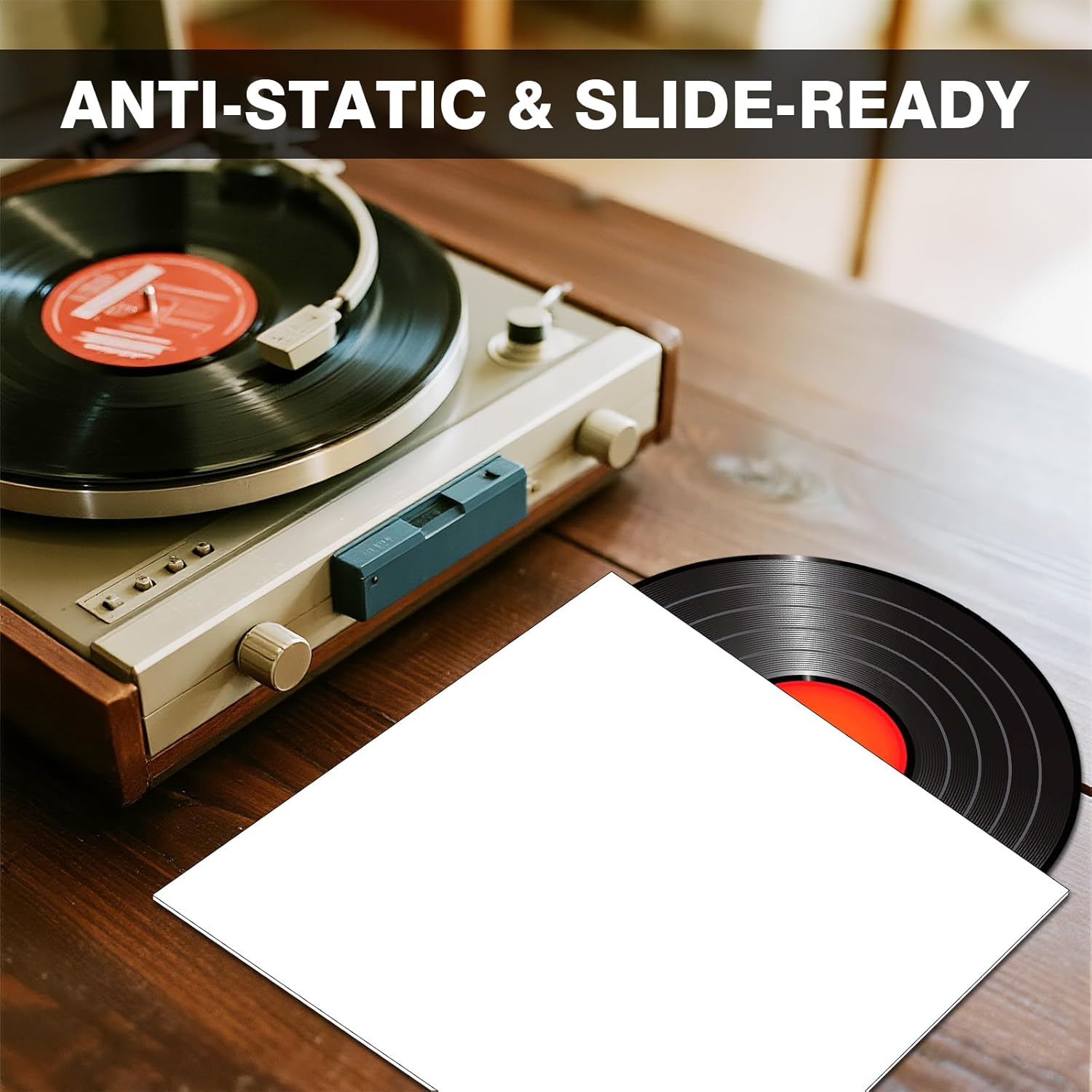 ホワイト12インチLPビニールレコードジャケット20点、350gsmの段ボールスリーブ、センターホールなし、ブランクアルバムカバー、