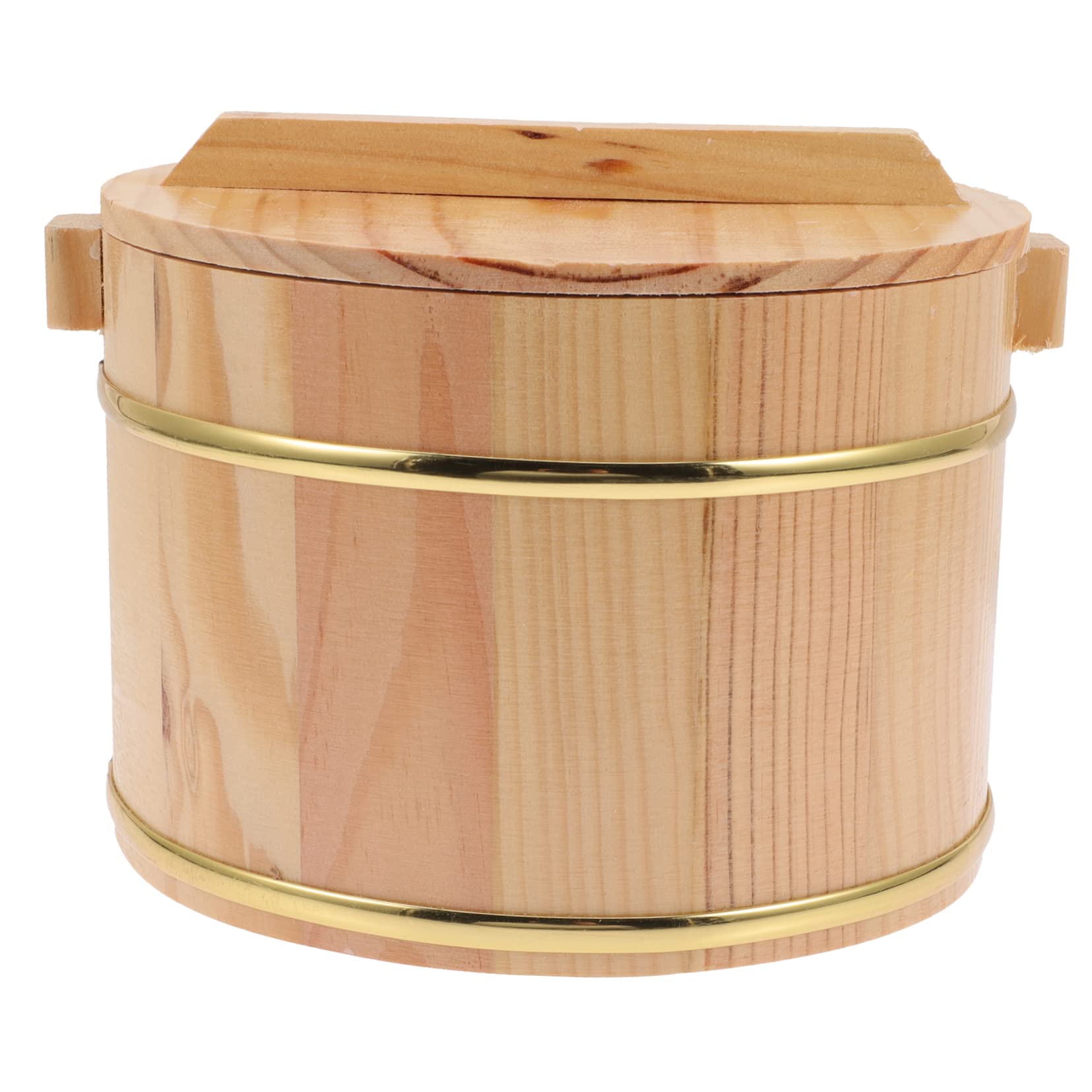 Seau à riz en bois pour servir le riz facilement à table