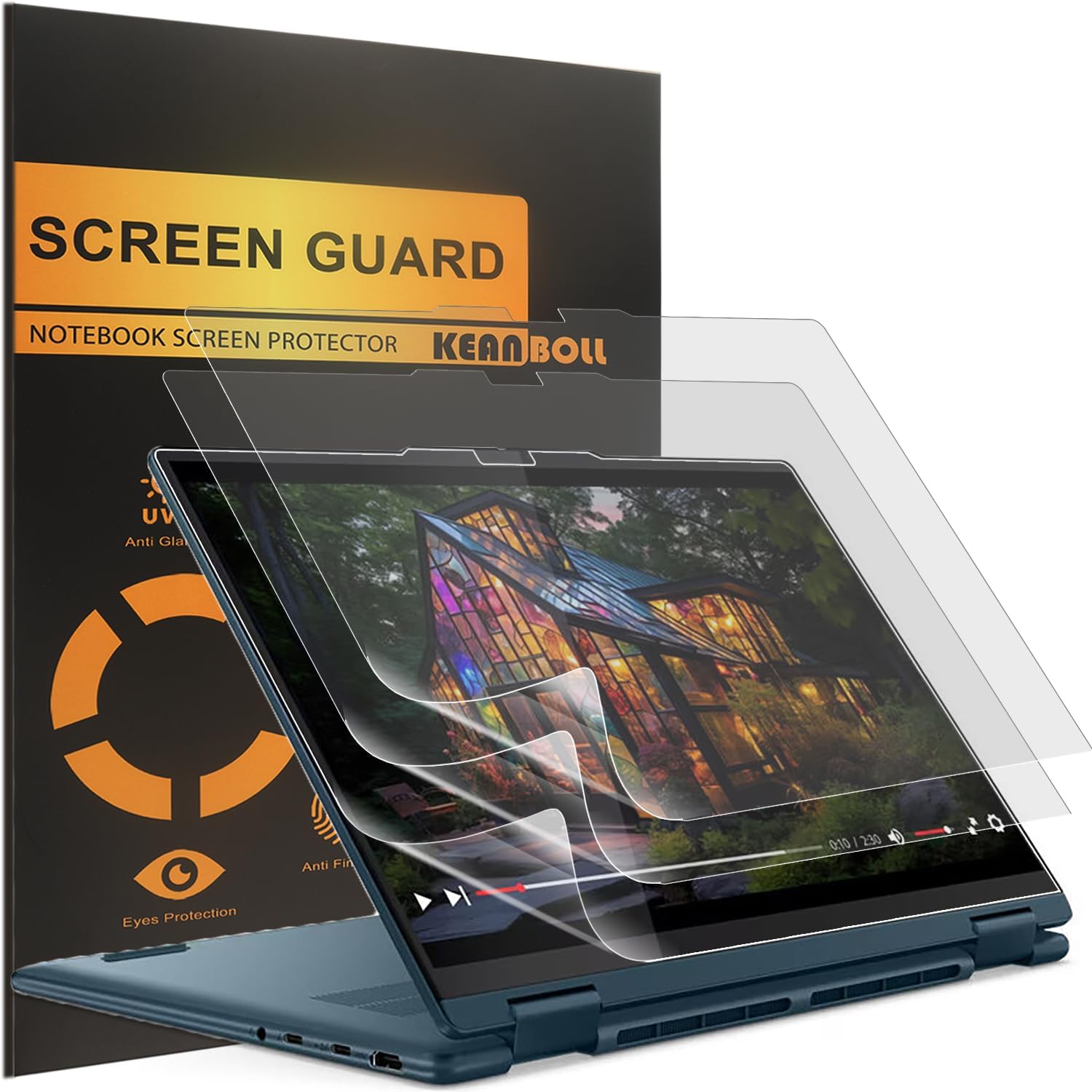 KEANBOLL 3-Pack Designed for 2024-2023 Lenovo Yoga 7 / 7i 14" 2-in-1 Touchscreen Laptop Screen Protector,(14IML9/14AHP9/14ARP8/14IRL8), Anti Glare and Anti Fingerprint (Matte) Shield