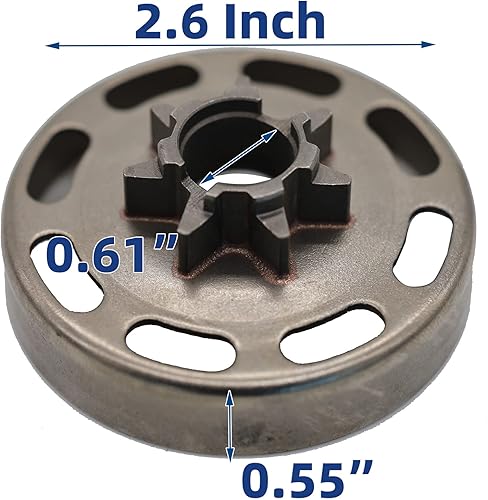 Miniatura 2 de Tambor de embrague de piñón .325" para motosierra Husqvarna 435 440 Rep 505441501