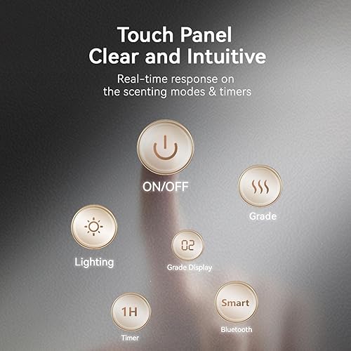 Miniatura 9 de Difusor de aceite esencial inalámbrico y sin agua para el hogar, la oficina y la habitación grande, difusor de aroma de aromaterapia recargable,