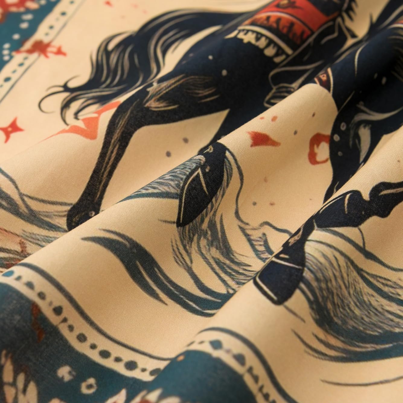 22"x22" Vintage Cowgirl 100% Cotton Bandana Multi-Purpose Headbands image 4