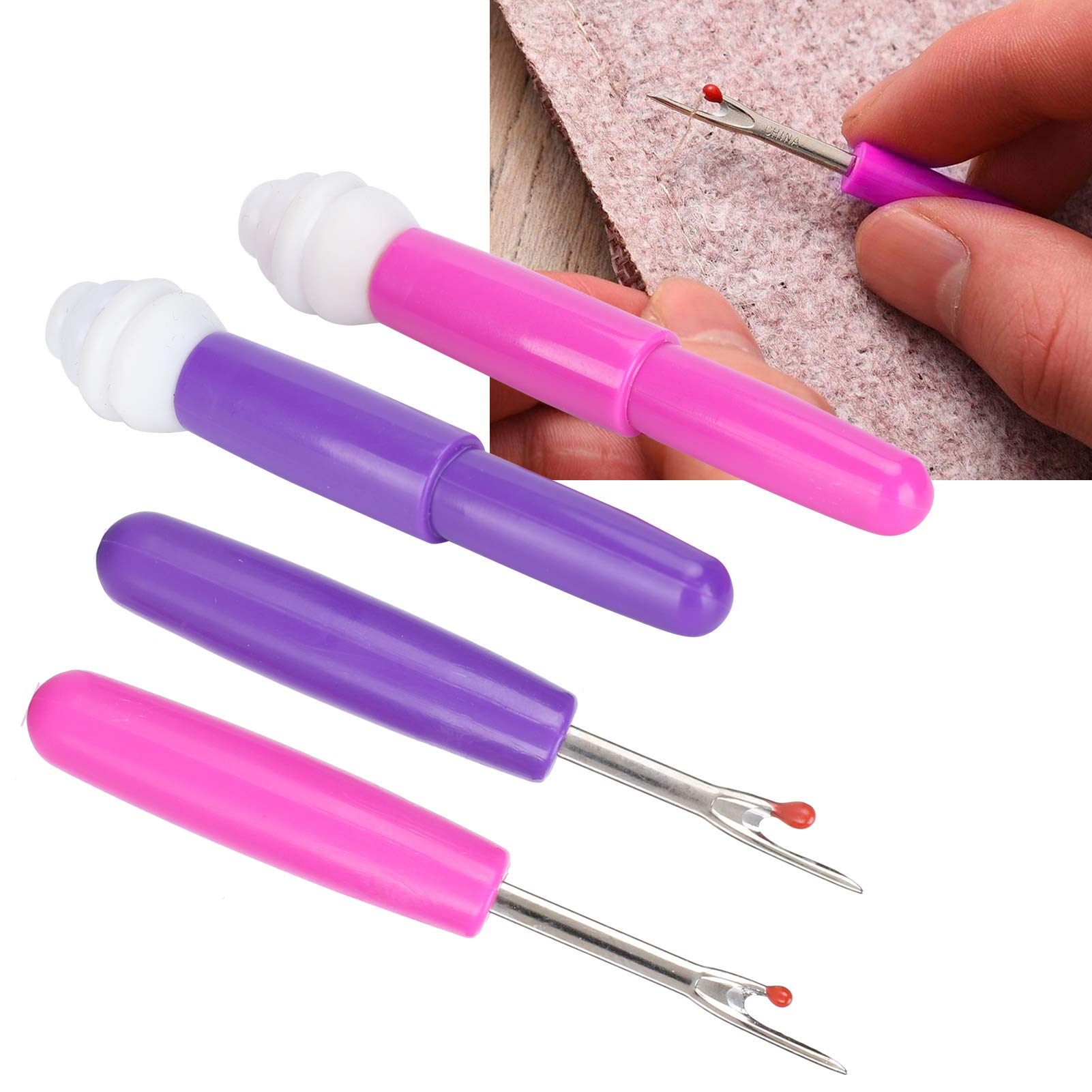 Seam Ripper, 2 stuks naadsnijder, naadscheider, naadscheider, naaischeider voor doe-het-zelf