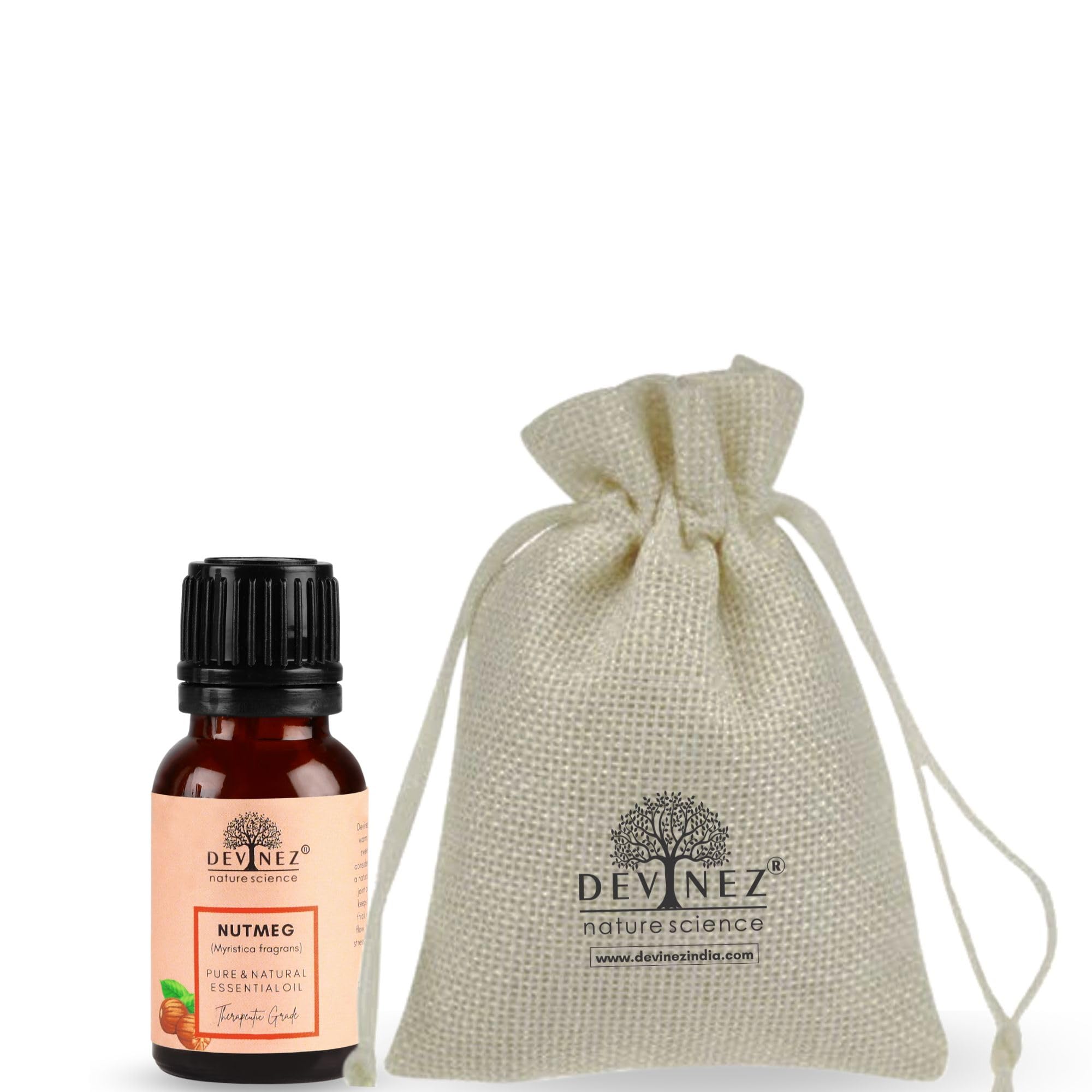 Devinez Nutmeg (Jaiphal) Essential Oil, 50ml - 100% Pure, Natural