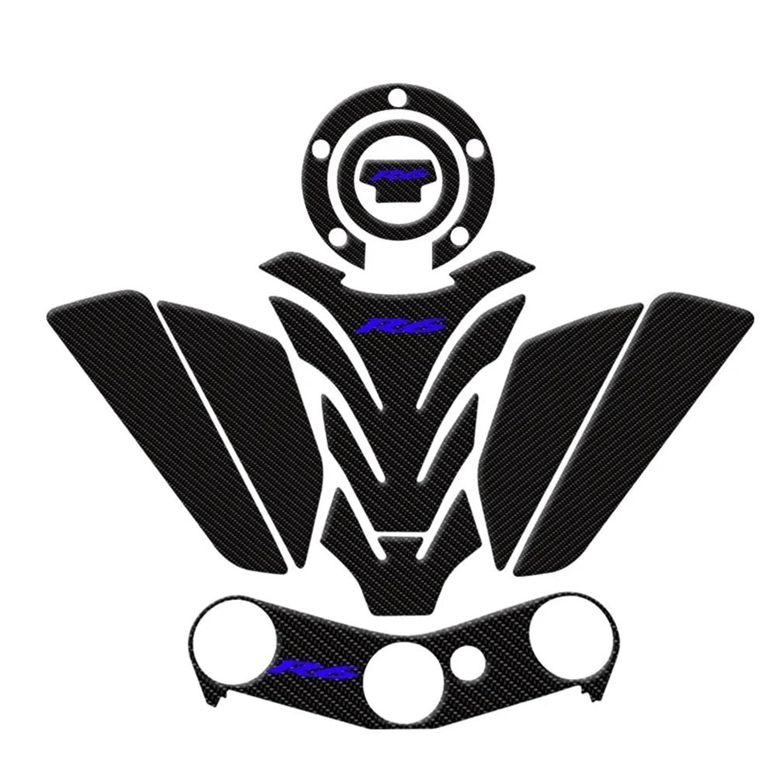 Motorcycle Tank Pad Sticker Decals Protector Accessories for Yamaha YZF R6 YZFR6 2006 2007 2008 2009-2017 Accessories(Color22)