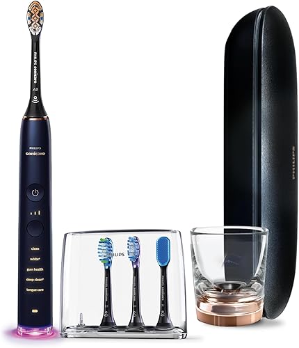 Miniatura 9 de Philips Sonicare DiamondClean Smart 9750 - Cepillo de dientes eléctrico recargable color oro rosa HX992465