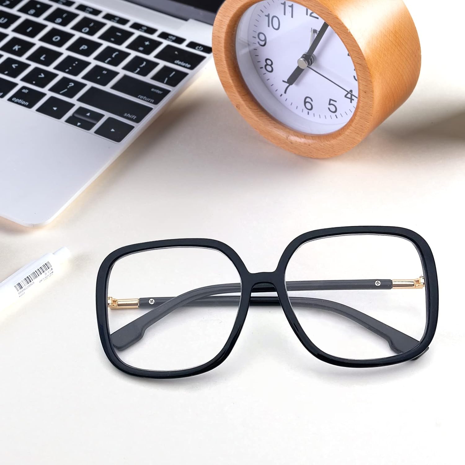 Oversized Square Reading Glasses, Blue Light Blocking Big Frame Readers for Women, Large Compuer Goggle Eyeglasses - Image 7