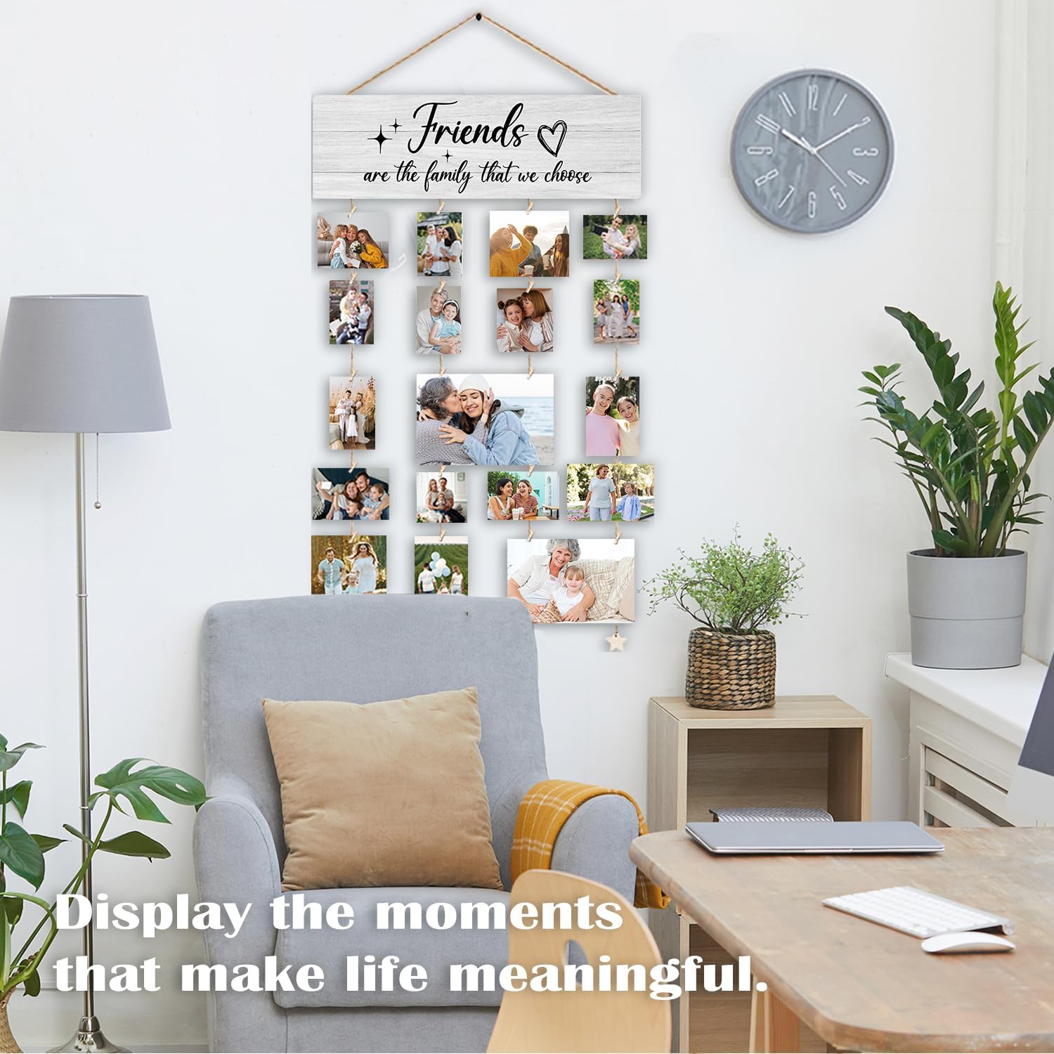 Friends Picture Frame,Friend Gifts Hanging Photo Display image 2