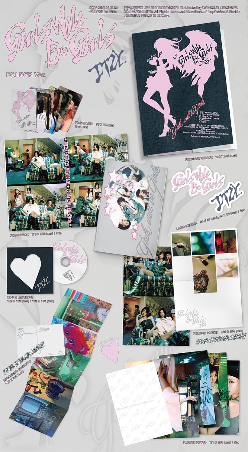 [3 verset] IT'ZY - Girls will be girls (libro fotográfico + folder + caja)