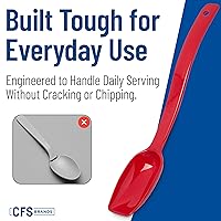Vista 6 de Cucharas para servir Carlisle, sólidas y perforadas, para buffet/ensaladas 0.25 oz - 0.8 oz (paquete de 12 unidades), Rojo, 12